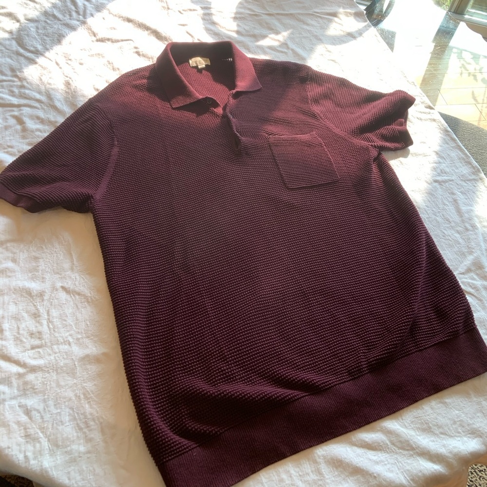 Club Monaco burgundy polo